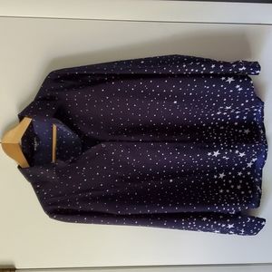 Like new! Brave Soul London dark navy with white stars shirt, UK 18, US 14.